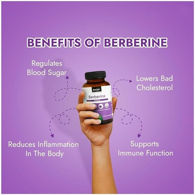 Berberine – Lower Cholesterol | Antioxidant | Improve Cardiovascular Health | Diabetic for Women - Image 3