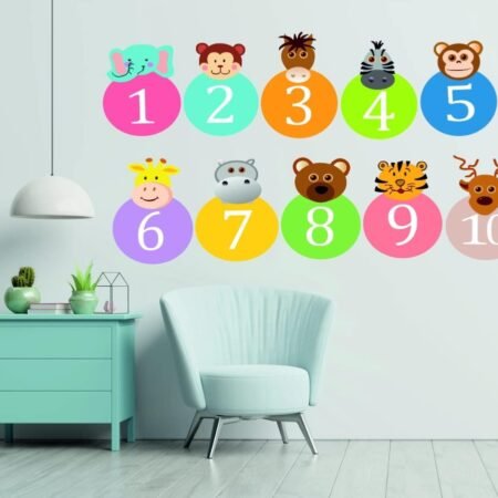 Number Wall Decals Stickers
