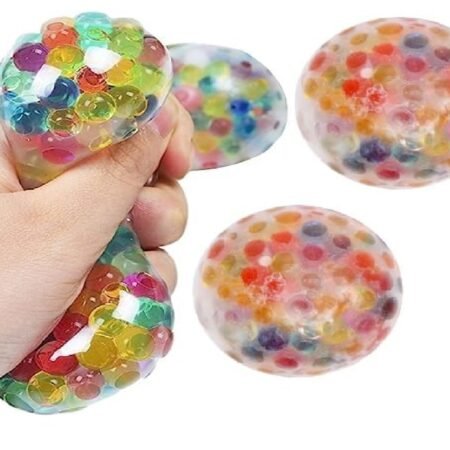 Stress Relief Mesh Squishy Water Beads Ball