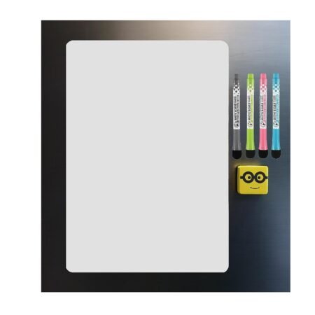 Magnetic board sticker with pens